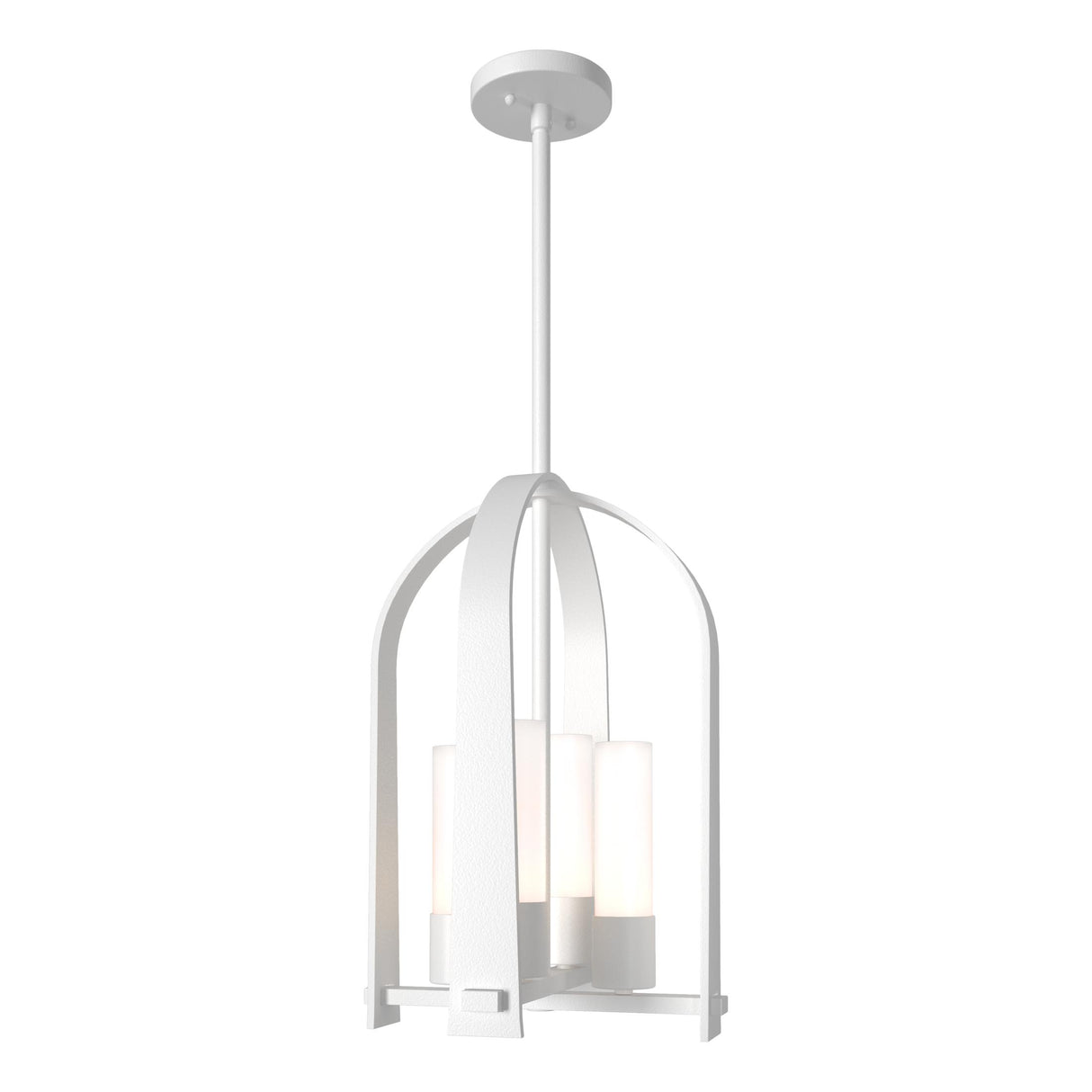 Hubbardton Forge 2023 Coastal White Opal Glass (GG) Multi Triomphe Outdoor Lantern