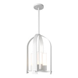 Hubbardton Forge 2023 Coastal White Opal Glass (GG) Multi Triomphe Outdoor Lantern