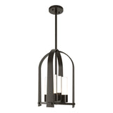 Hubbardton Forge 2023 Oil Rubbed Bronze Opal Glass (GG) Multi Triomphe Outdoor Lantern
