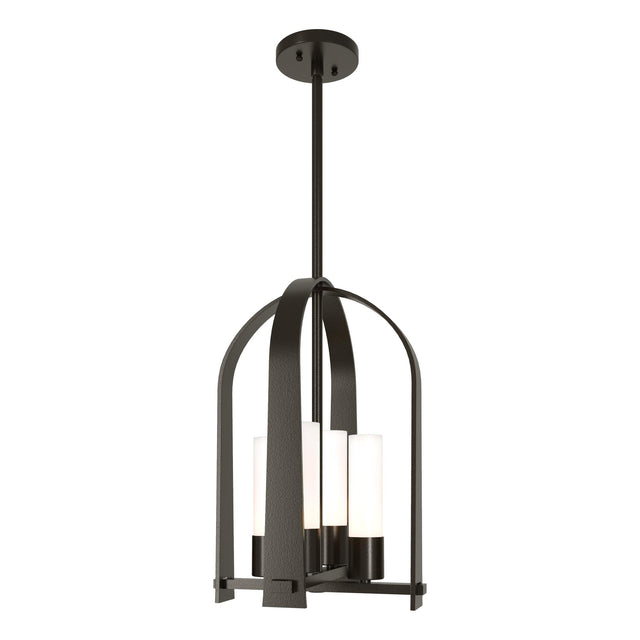 Hubbardton Forge 2023 Oil Rubbed Bronze Opal Glass (GG) Multi Triomphe Outdoor Lantern
