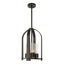 Hubbardton Forge 2023 Oil Rubbed Bronze Seeded Clear Glass (II) Multi Triomphe Outdoor Lantern