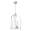 Hubbardton Forge 2023 Coastal White Seeded Clear Glass (II) Multi Triomphe Outdoor Lantern