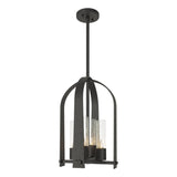 Hubbardton Forge 2023 Natural Iron Seeded Clear Glass (II) Multi Triomphe Outdoor Lantern