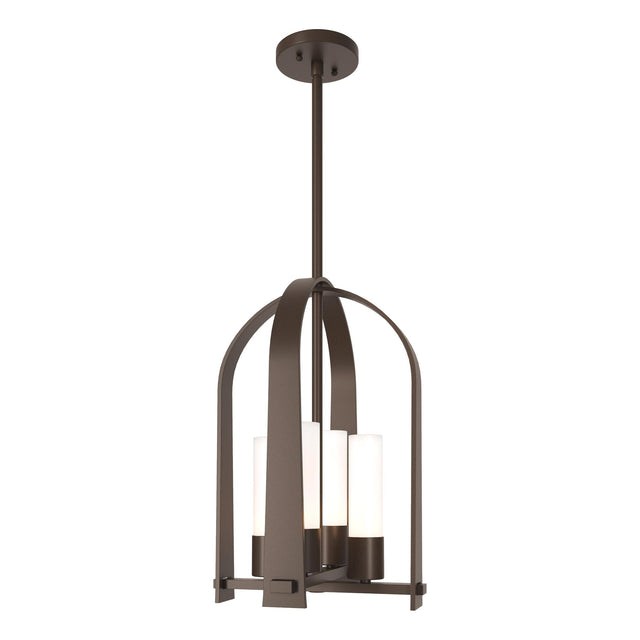 Hubbardton Forge 2023 Coastal Bronze Opal Glass (GG) Multi Triomphe Outdoor Lantern