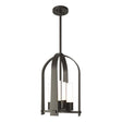 Hubbardton Forge 2023 Coastal Dark Smoke Opal Glass (GG) Multi Triomphe Outdoor Lantern