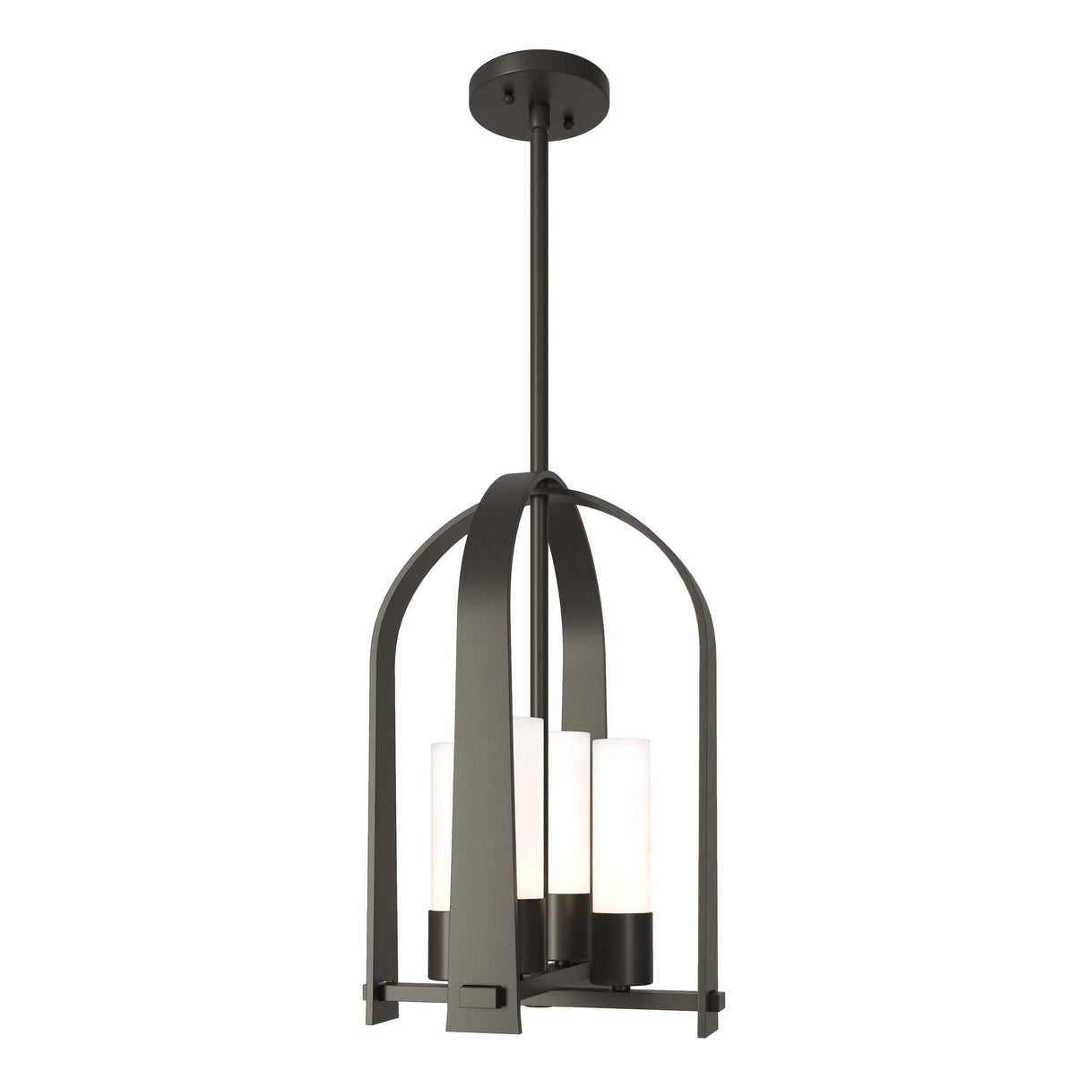 Hubbardton Forge 2023 Coastal Dark Smoke Opal Glass (GG) Multi Triomphe Outdoor Lantern