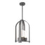 Hubbardton Forge 2023 Coastal Burnished Steel Opal Glass (GG) Multi Triomphe Outdoor Lantern