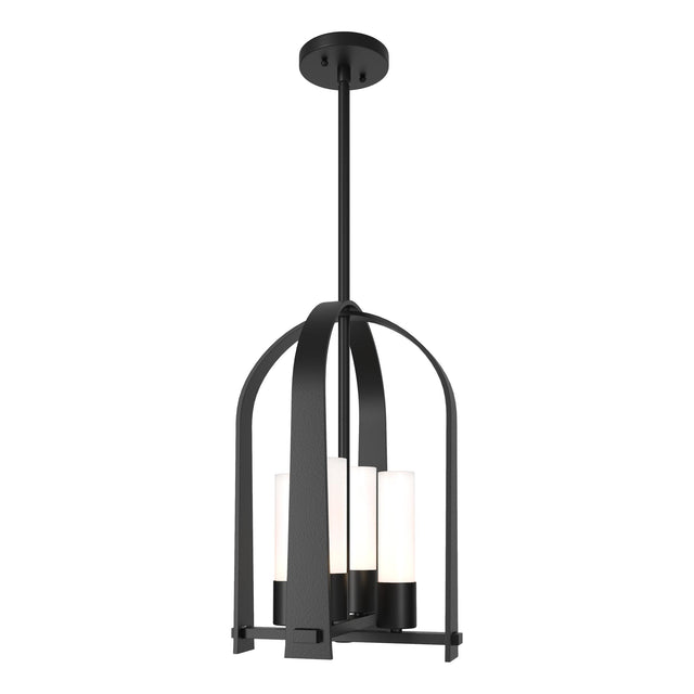 Hubbardton Forge 2023 Coastal Black Opal Glass (GG) Multi Triomphe Outdoor Lantern