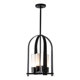 Hubbardton Forge 2023 Coastal Black Opal Glass (GG) Multi Triomphe Outdoor Lantern