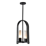 Hubbardton Forge 2023 Coastal Black Opal Glass (GG) Multi Triomphe Outdoor Lantern
