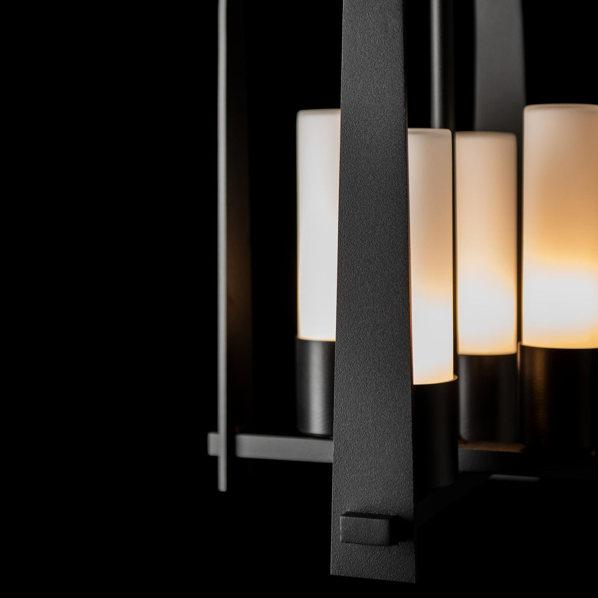Hubbardton Forge 2023 Coastal Black Opal Glass (GG) Multi Triomphe Outdoor Lantern
