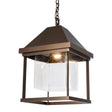 Hubbardton Forge 2025 Coastal Bronze Seeded Clear Glass (II) Dorset Dark Sky Friendly Outdoor Lantern