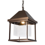 Hubbardton Forge 2025 Coastal Bronze Seeded Clear Glass (II) Dorset Dark Sky Friendly Outdoor Lantern
