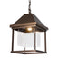 Hubbardton Forge 2025 Coastal Bronze Seeded Clear Glass (II) Dorset Dark Sky Friendly Outdoor Lantern