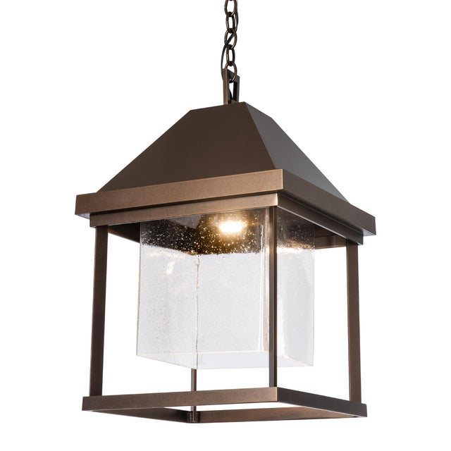 Hubbardton Forge 2025 Coastal Bronze Seeded Clear Glass (II) Dorset Dark Sky Friendly Outdoor Lantern