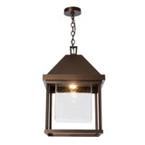 Hubbardton Forge 2025 Coastal Bronze Seeded Clear Glass (II) Dorset Dark Sky Friendly Outdoor Lantern