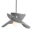 Hubbardton Forge 2020 Coastal Burnished Steel Multi Hibiscus Outdoor Pendant