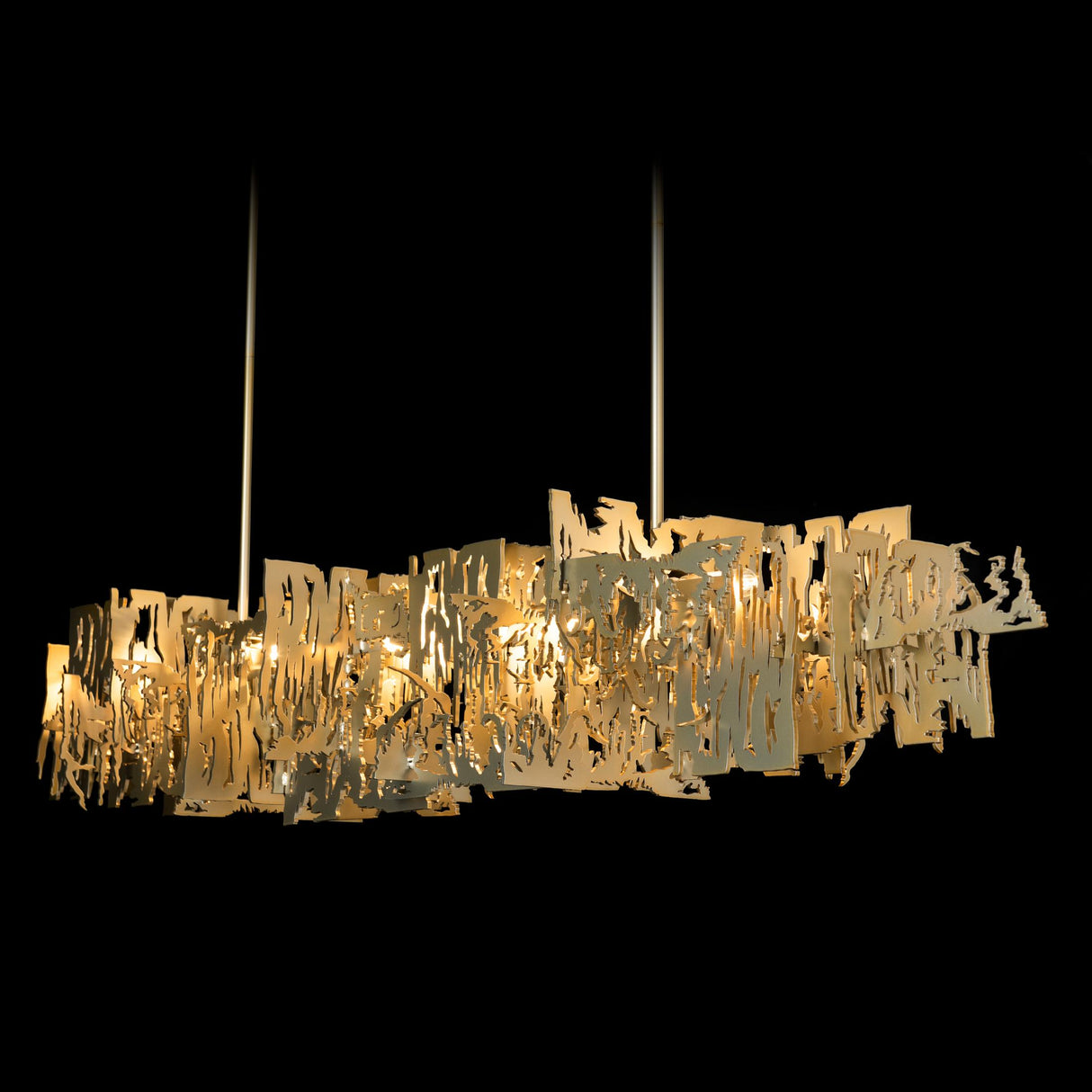 Hubbardton Forge 2025 Modern Brass Multi Brutus Large Pendant