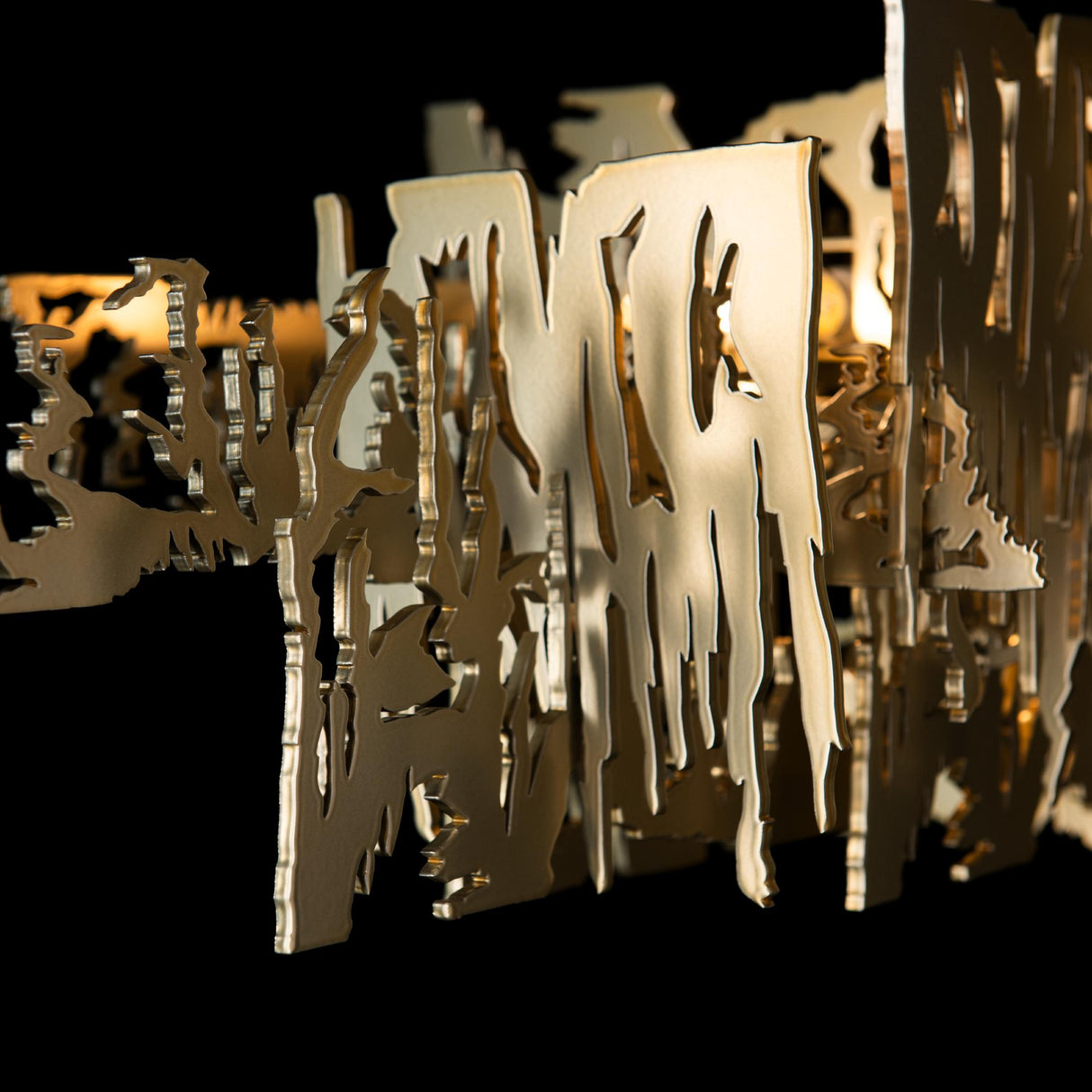 Hubbardton Forge 2025 Modern Brass Multi Brutus Large Pendant