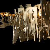 Hubbardton Forge 2025 Modern Brass Multi Brutus Large Pendant