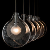 Hubbardton Forge 2025 Oil Rubbed Bronze Clear Glass with Frosted Diffuser Veneto 5-Light Linear Pendant