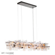 Hubbardton Forge 2023 Dark Smoke Seeded Clear Glass (II) Standard Fusion Pendant