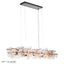 Hubbardton Forge 2023 Dark Smoke Seeded Clear Glass (II) Standard Fusion Pendant