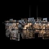 Hubbardton Forge 2023 Dark Smoke Seeded Clear Glass (II) Standard Fusion Pendant