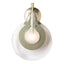 Hubbardton Forge 2025 Modern Brass Clear Glass with Frosted Diffuser Veneto Sconce