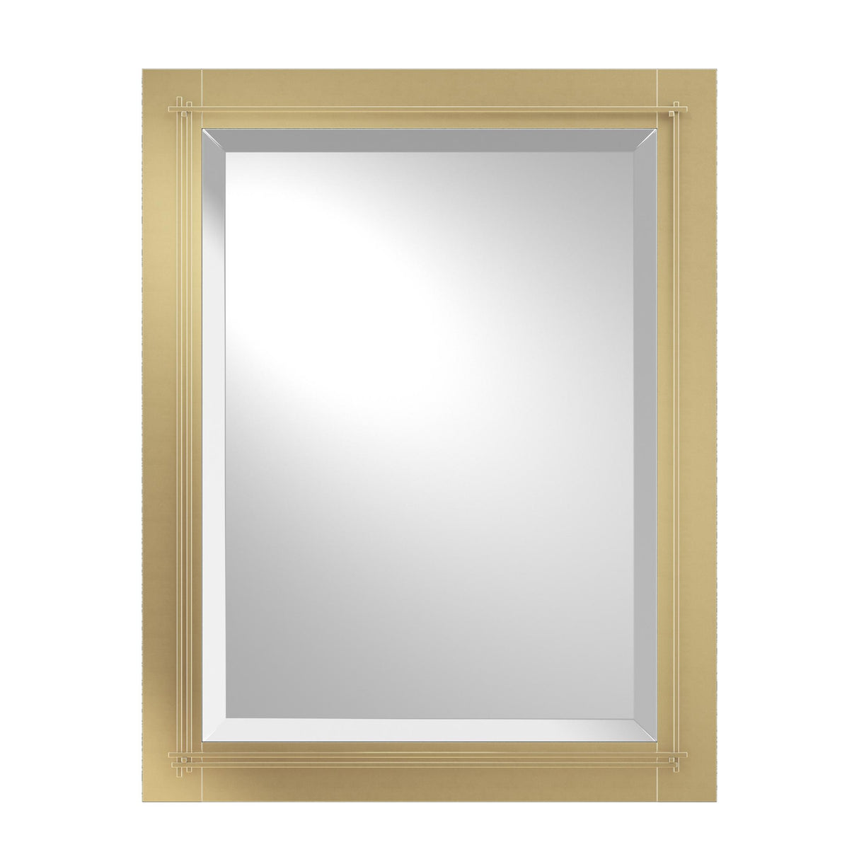 Hubbardton Forge 2006 Modern Brass Metra Beveled Mirror