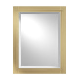 Hubbardton Forge 2006 Modern Brass Metra Beveled Mirror