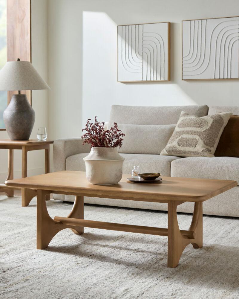 Surya Arland ARLD-005 18"H x 48"W x 27"D Accent Table