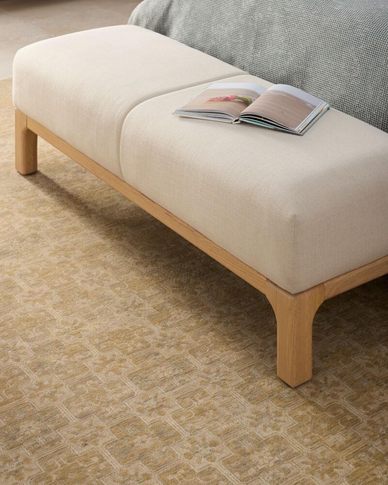 Surya Bradly BOBD-001 19"H x 61"W x 21"D Bench/Ottoman/Stool