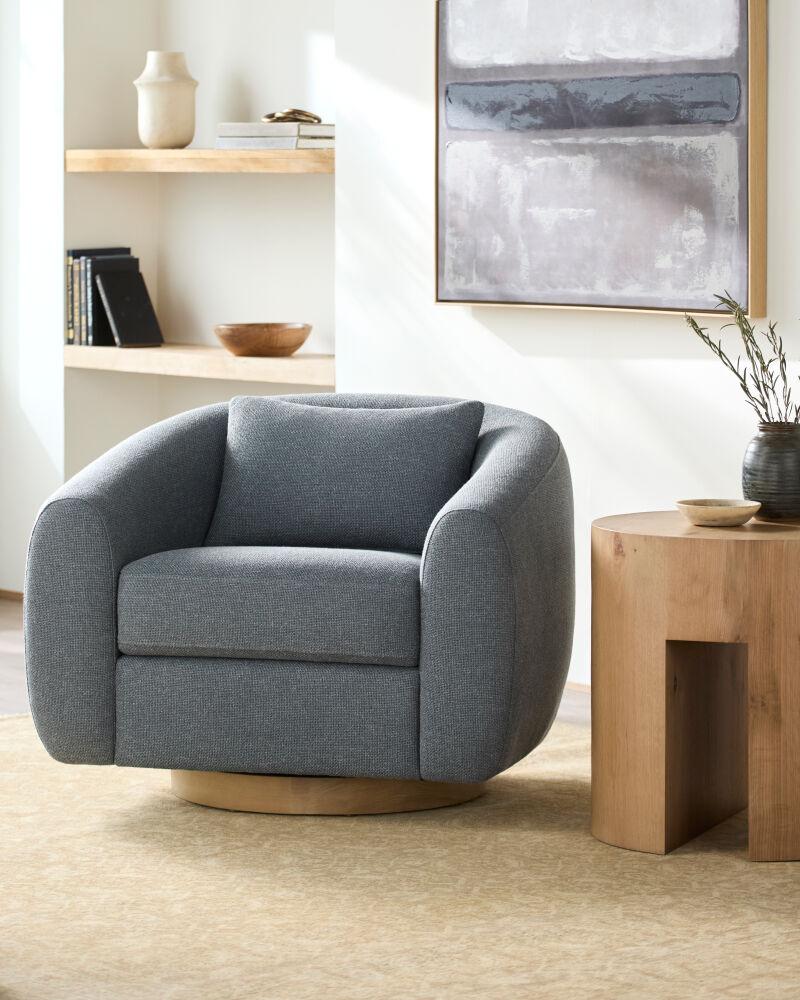 Surya Loma BOLM-002 30"H x 37"W x 33"D Accent Chair