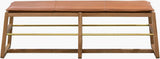 Surya Richie BORH-001 20"H x 61"W x 19"D Bench/Ottoman/Stool