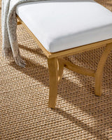 Surya Cape Town CAPE-004 17"H x 69"W x 16"D Bench/Ottoman/Stool