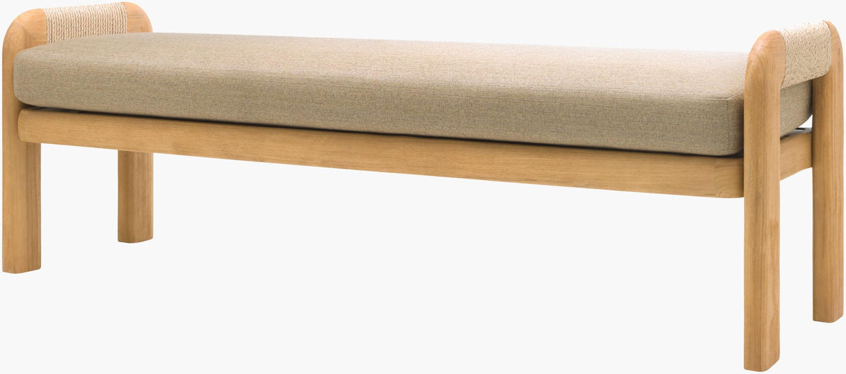 Surya Palma PALM-005 23"H x 71"W x 19"D Bench/Ottoman/Stool