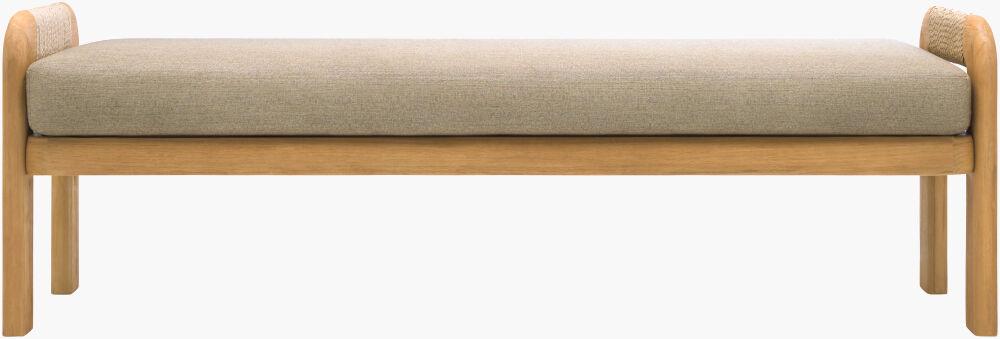 Surya Palma PALM-005 23"H x 71"W x 19"D Bench/Ottoman/Stool