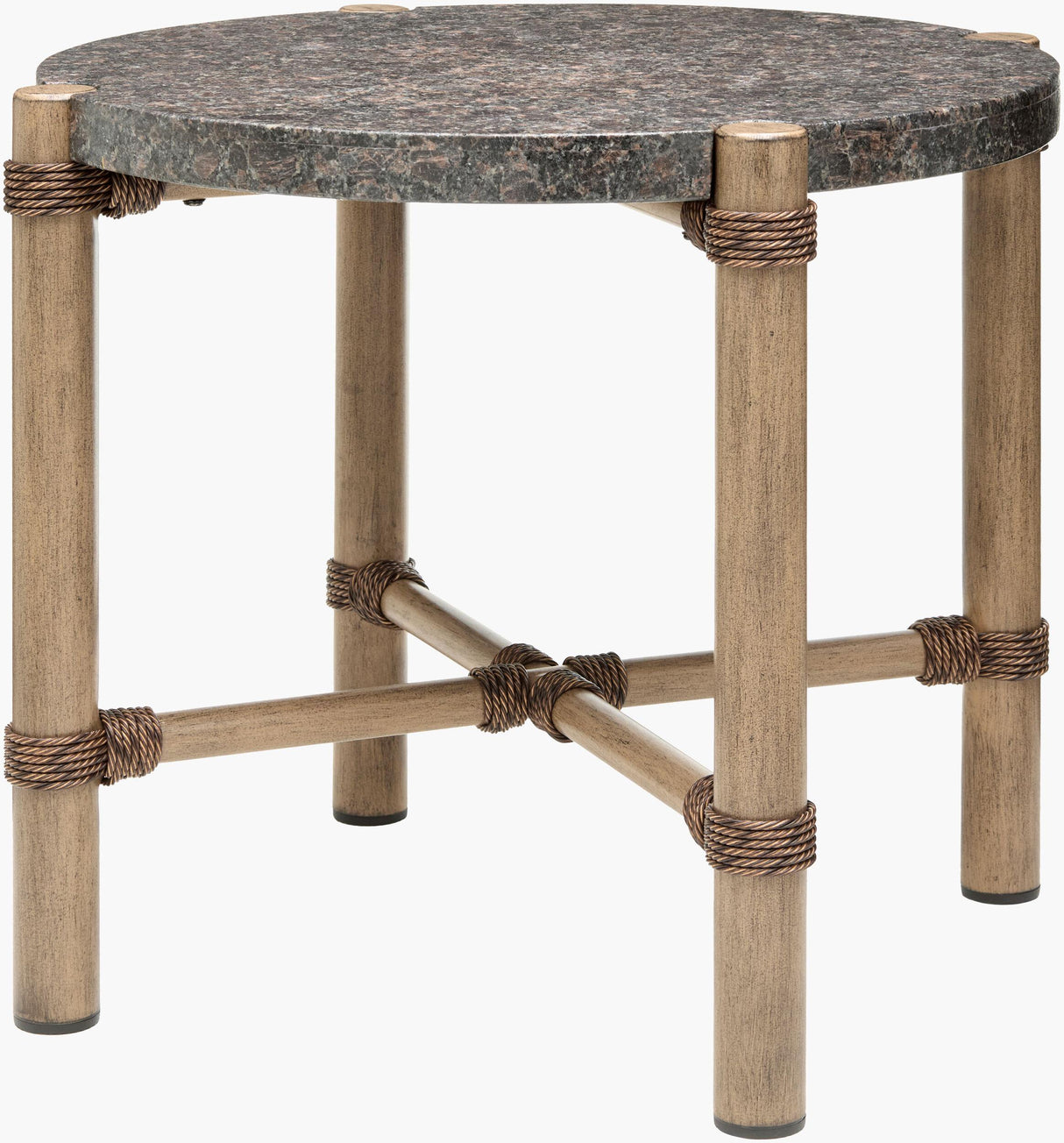 Surya Porta PORT-009 22"H x 26"W x 26"D Accent Table