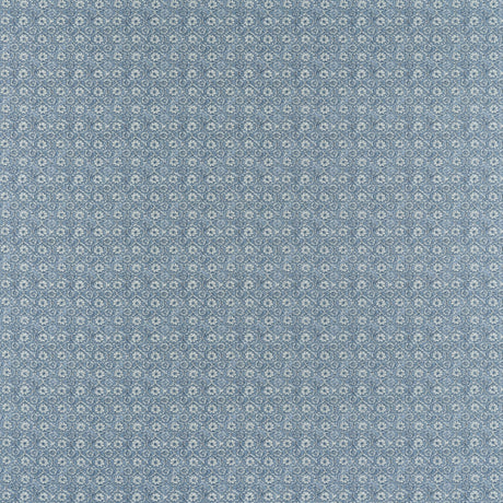 Anna French Holly Trellis Blue Fabric