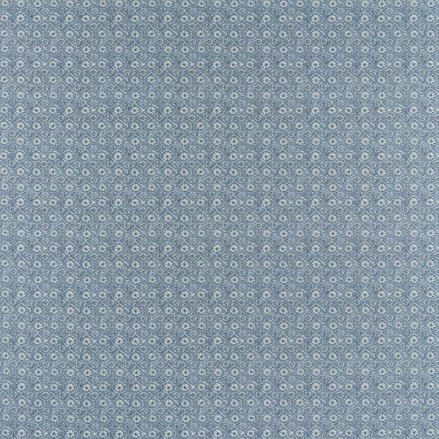 Anna French Holly Trellis Blue Fabric