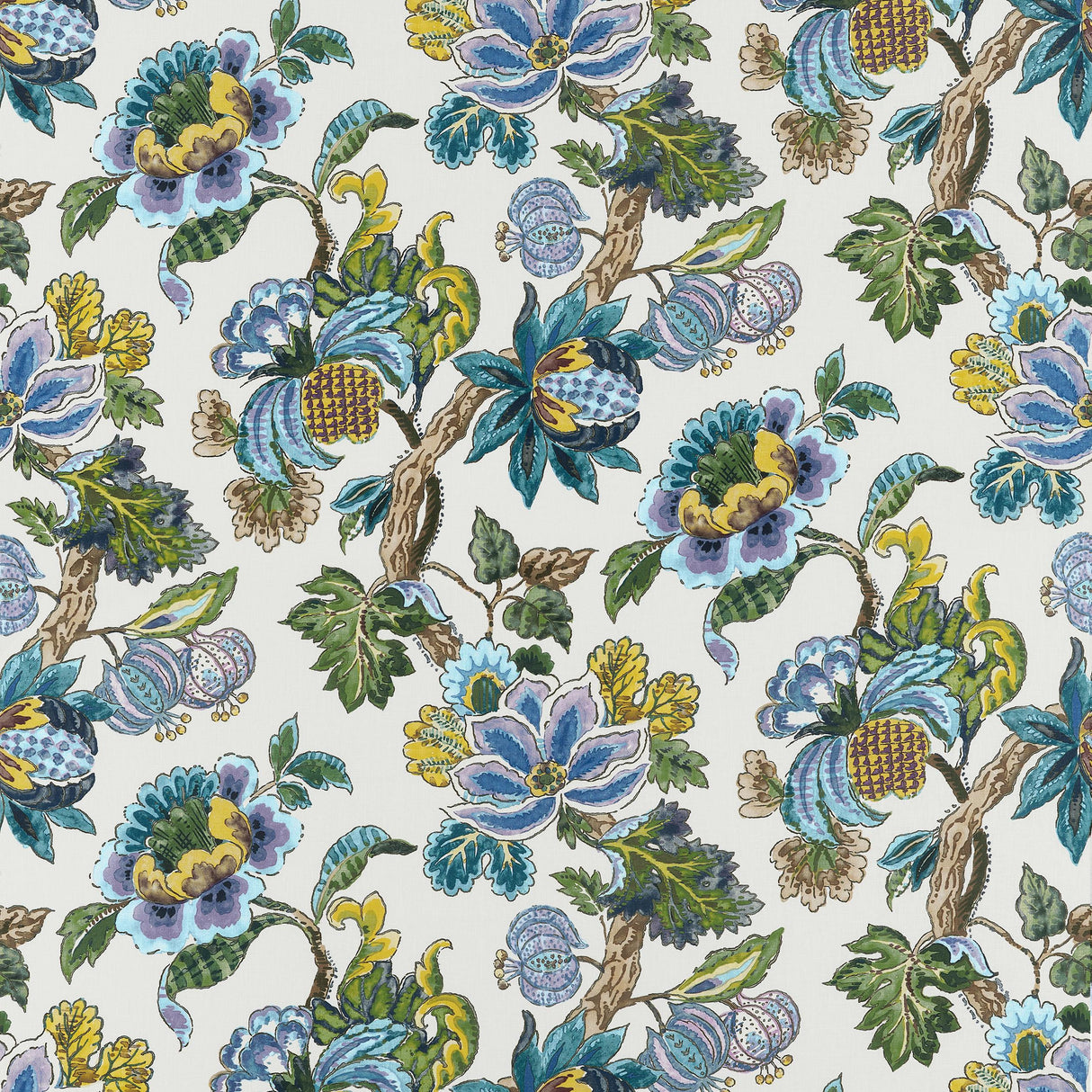 Anna French Stockbridge Lavender And Blue Fabric