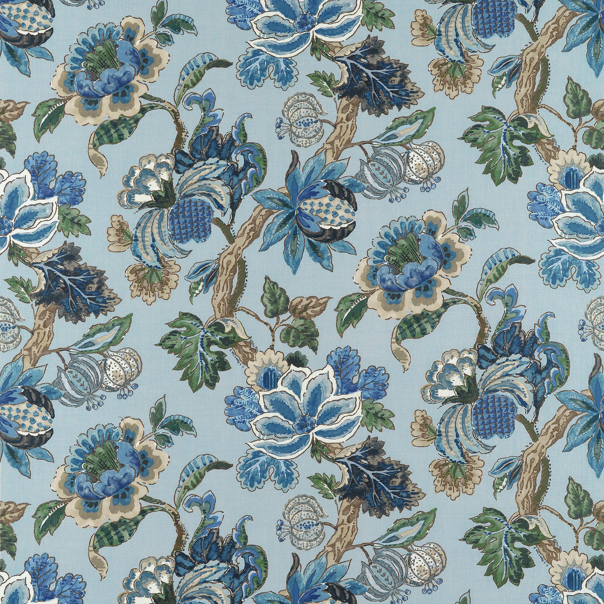 Anna French Stockbridge Blue Fabric