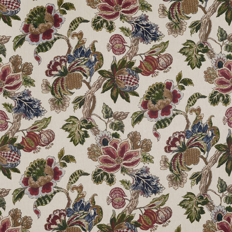Anna French Stockbridge Apricot And Slate Fabric