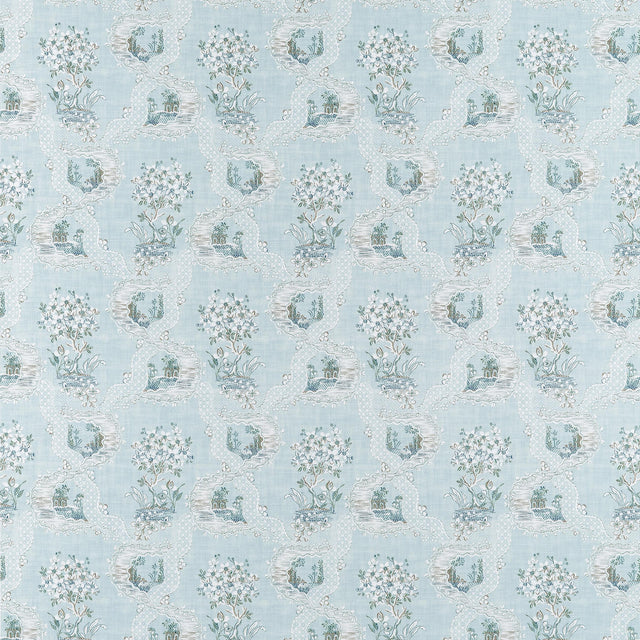 Anna French Antoinette Blue Fabric