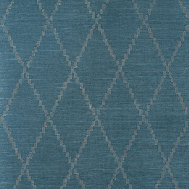 Anna French Ribbon Sisal Navy Wallpaper