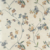 Anna French Edo Bloom Apricot And Slate On Pearl Wallpaper