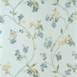 Anna French Edo Bloom Blue On Pearl Wallpaper