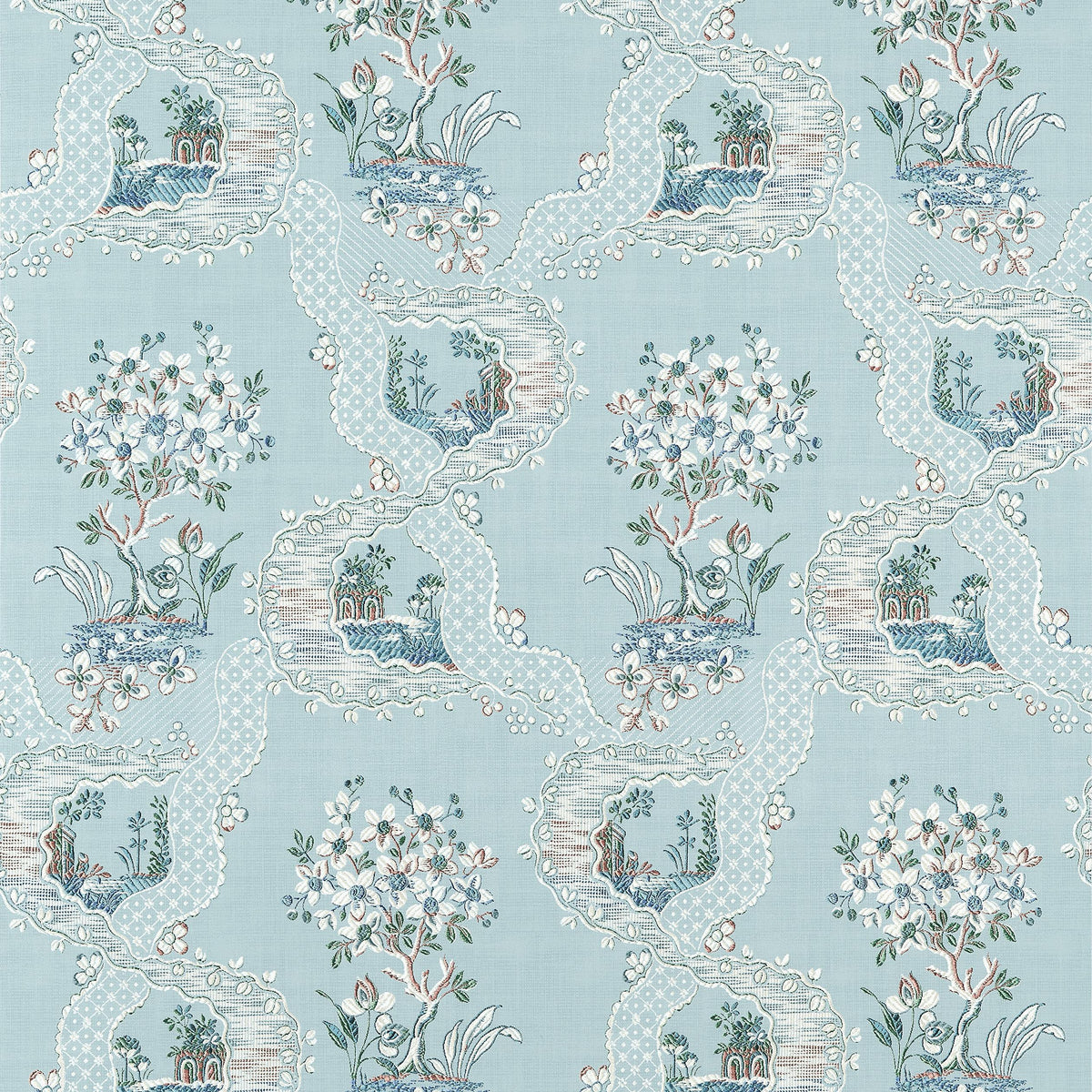 Anna French Antoinette Blue Wallpaper