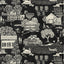 Anna French Farmingdale Black Wallpaper